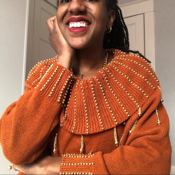 Vintage Dresses Vintage Beaded Chunky Sweater Dress Tunic M Poshmark